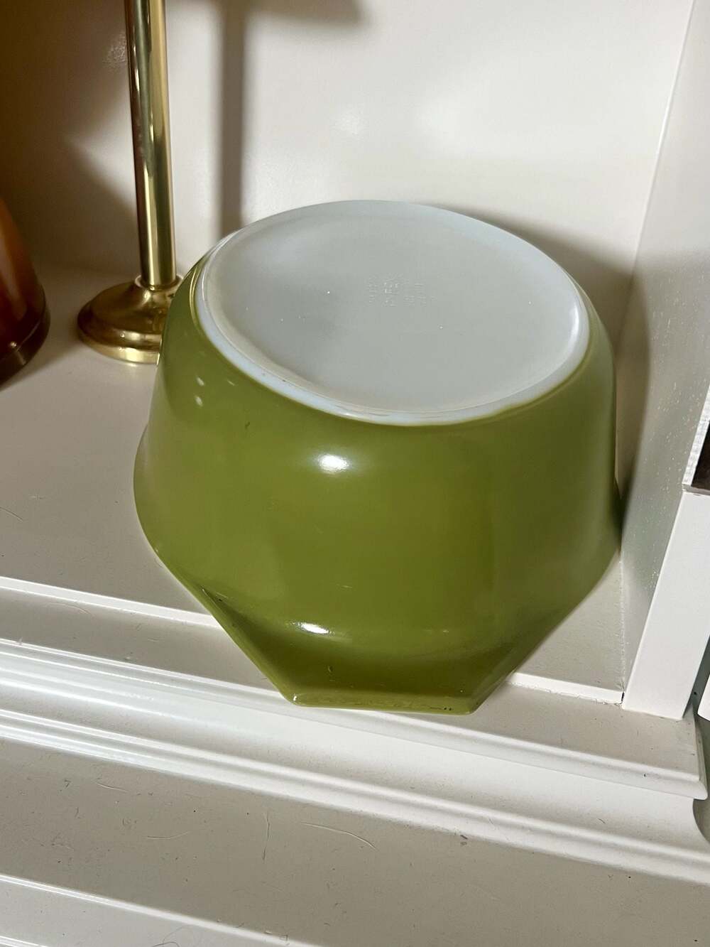 Vintage Pyrex Verde Avocado Green large casserole dish